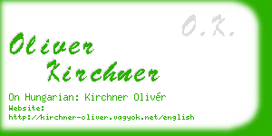 oliver kirchner business card