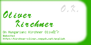 oliver kirchner business card